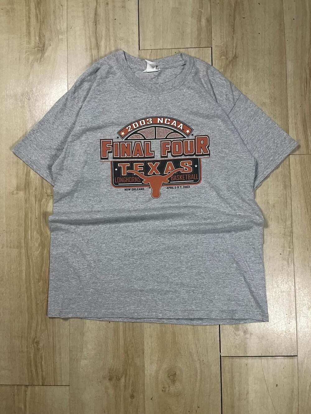 Vintage 2003 NCAA Final Four Texas Longhorns Basketball T-Shirt